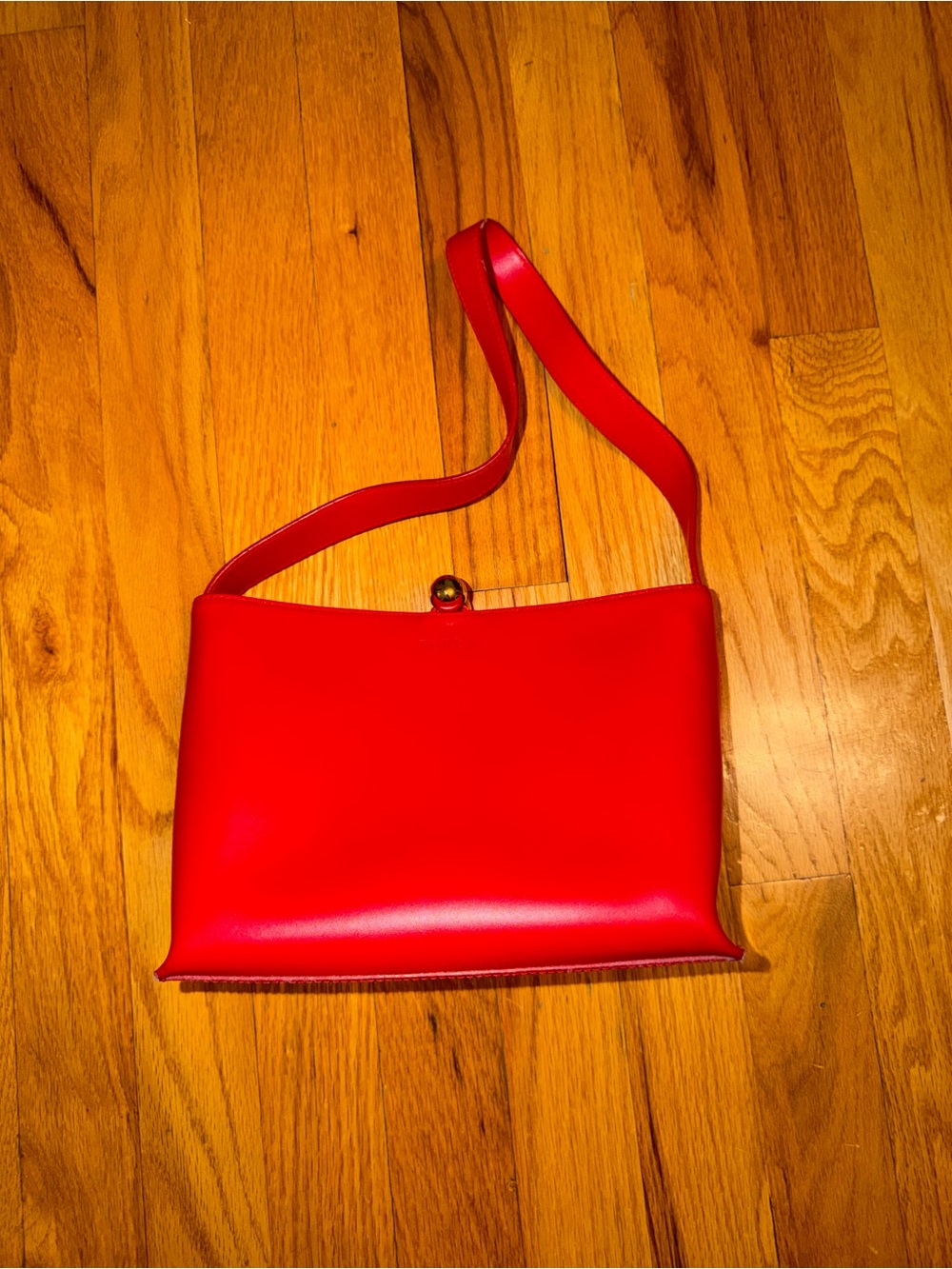 Furla Red Leather Shoulder Bag